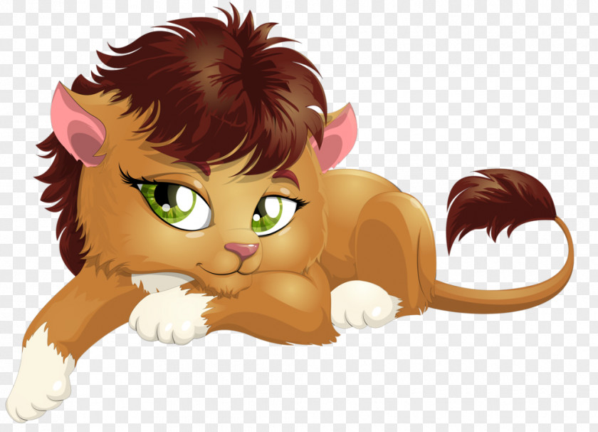 Safari Lion Clip Art PNG