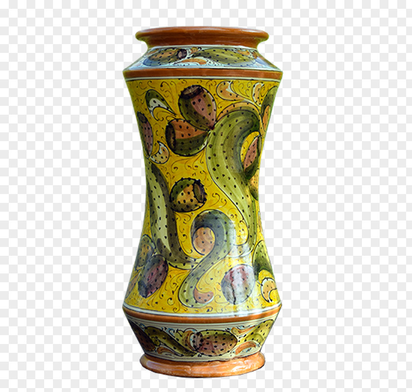 Vase Ceramica Di Caltagirone Pottery Albarello PNG