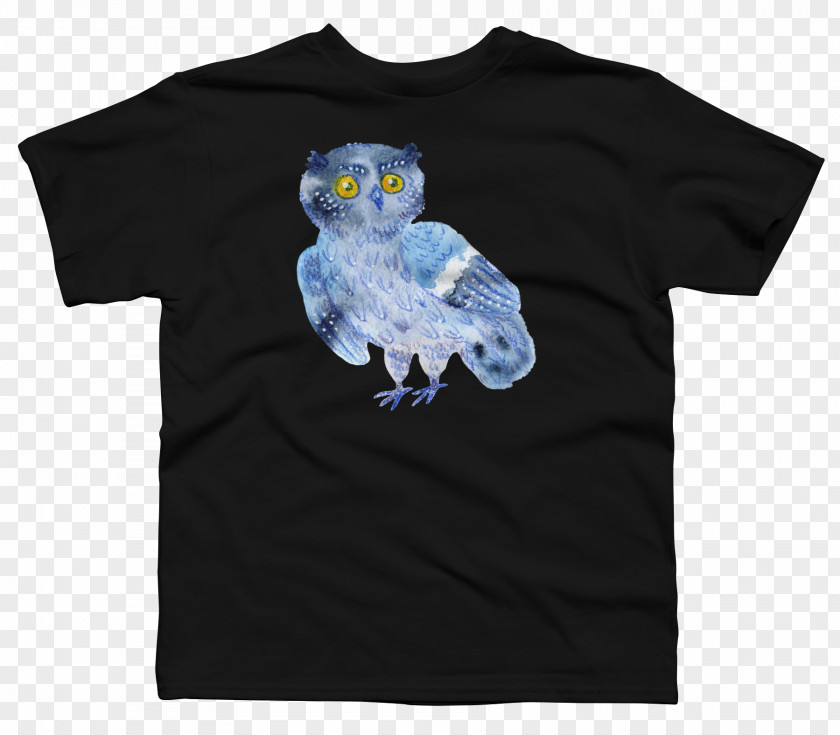 Watercolor Owl T-shirt Sleeve Clothing Pocket PNG