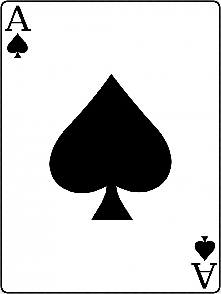 Ace Of Spades War Playing Card PNG