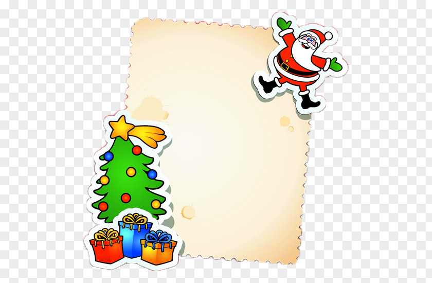 Christmas Cards Card Santa Claus Message Tree PNG