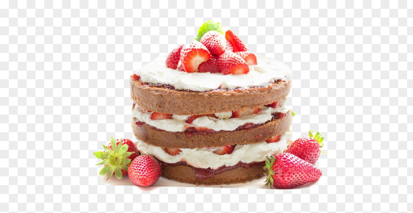 Free Pull Strawberry Yogurt Cake Birthday Cream Sponge PNG