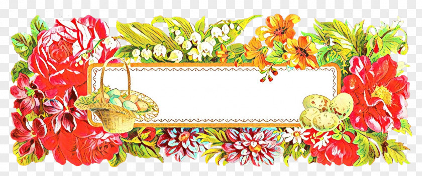 Interior Design Picture Frame Floral Background PNG