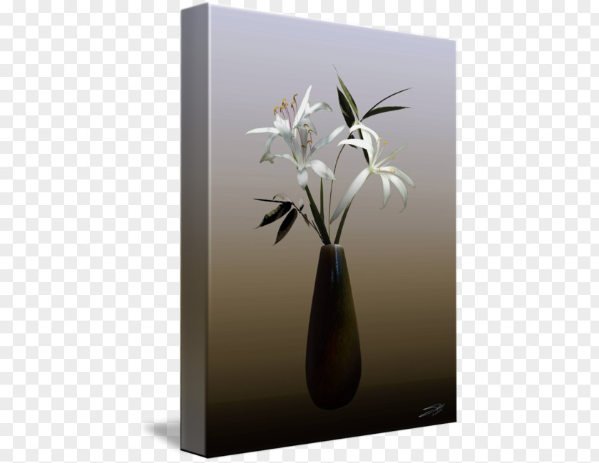 Tall Vase Flower Still Life Photography PNG