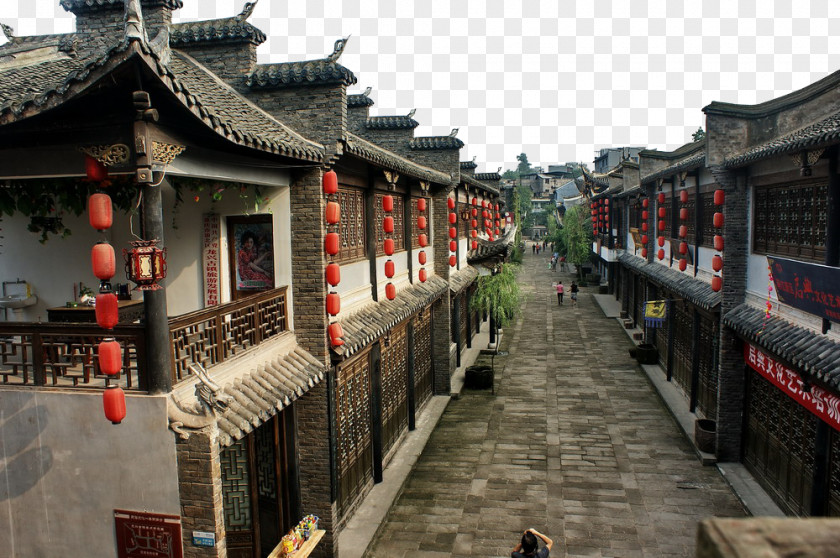 Ancient Town Photo Photography Ciqikou, Chongqing Jiangbei District, Hechuan District Longxingzhen Banan PNG