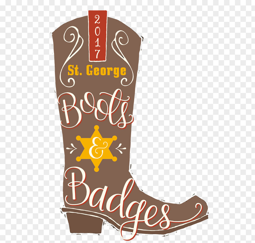 Design Cowboy Boot Logo Font PNG