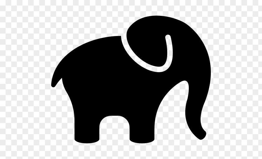 Elephant Silhouette Trunk PNG