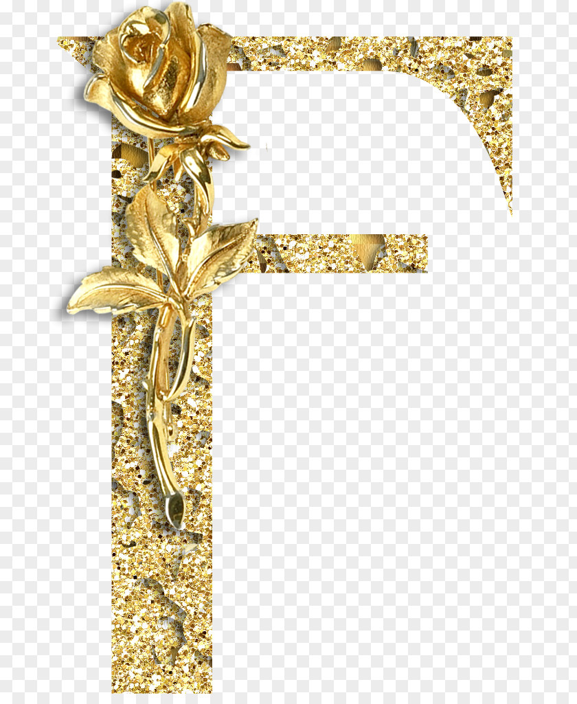 Gold Alphabet Letter Spelling F PNG