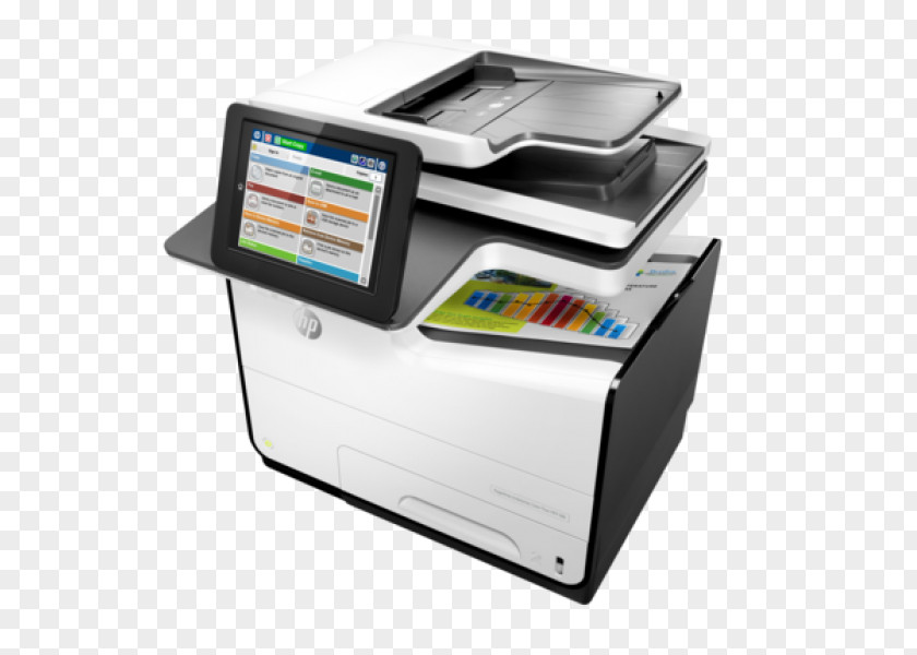Hewlett-packard Hewlett-Packard HP PageWide Enterprise Color Flow MFP 586z Multi-function Printer Inc. 586dn Printing PNG