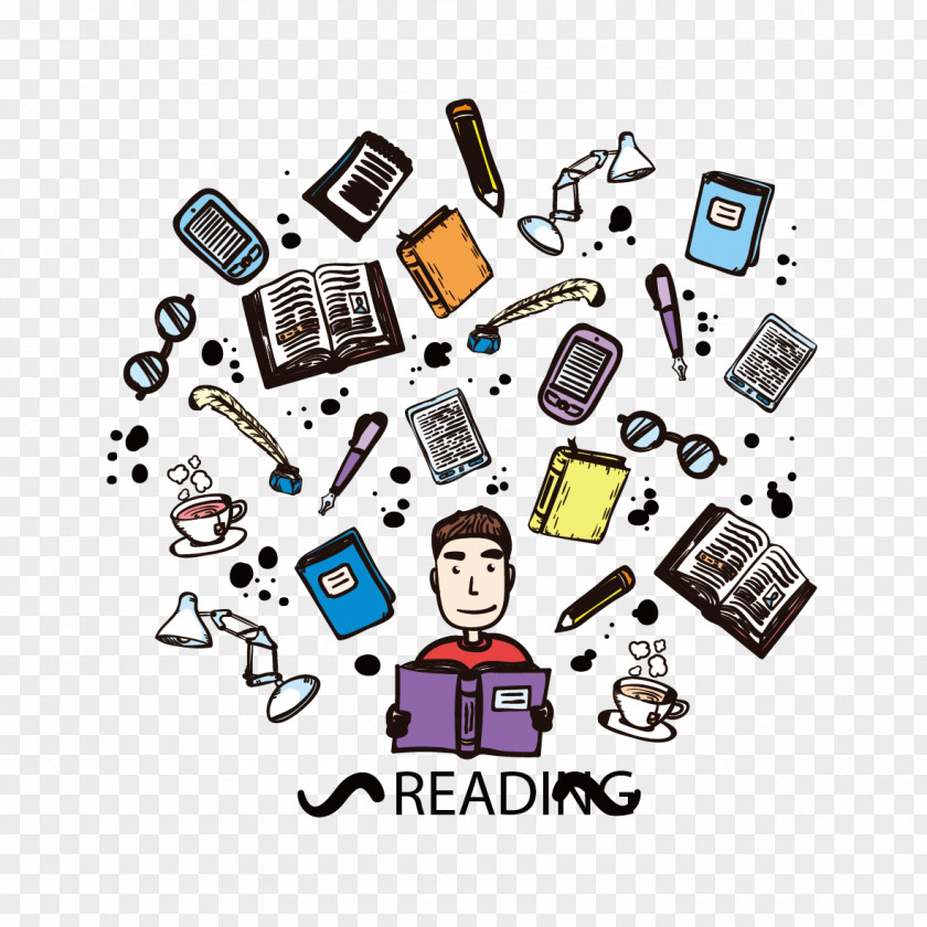 Reading Man Download Graphic Design PNG
