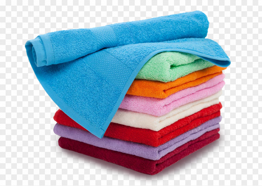 Cloth Towel Face Cotton Textile Bathroom PNG