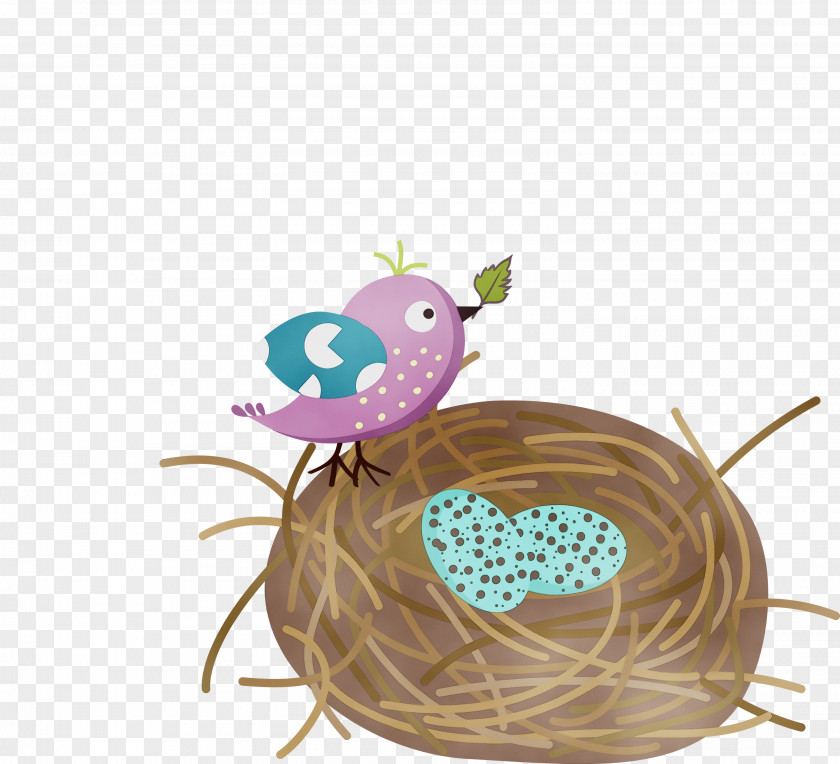 Easter Nest Bird PNG
