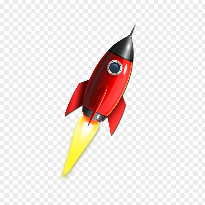 Flying Rocket Spacecraft Clip Art PNG