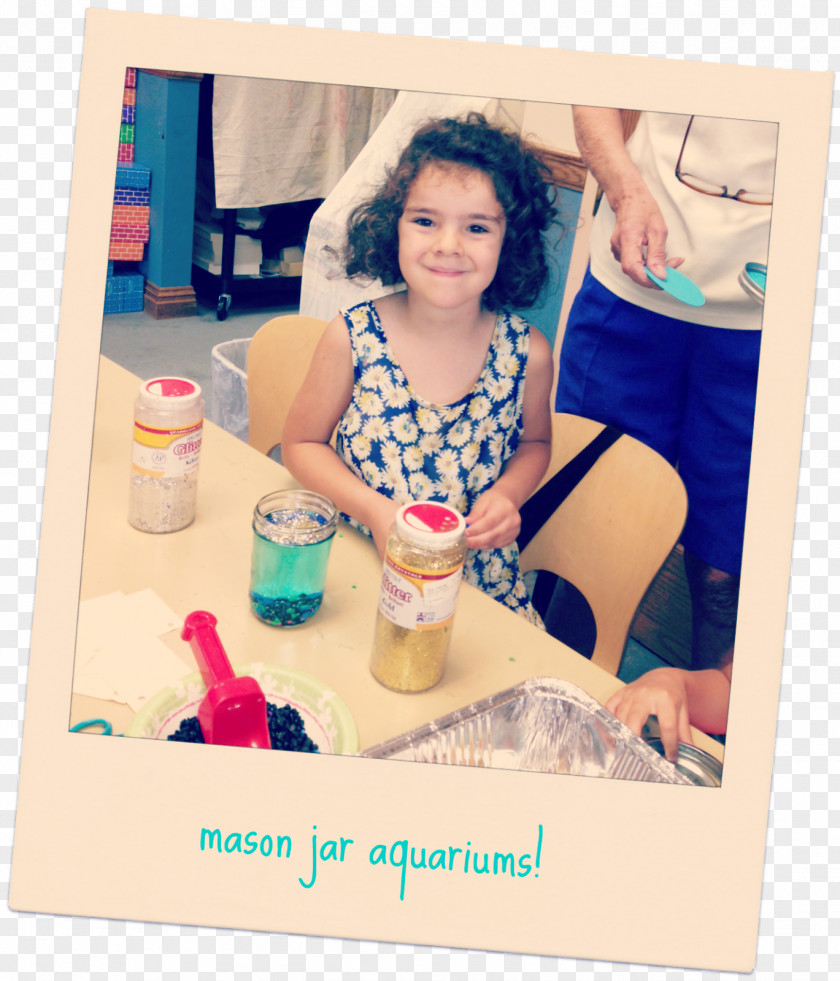 Mason Jar Toddler Turquoise PNG