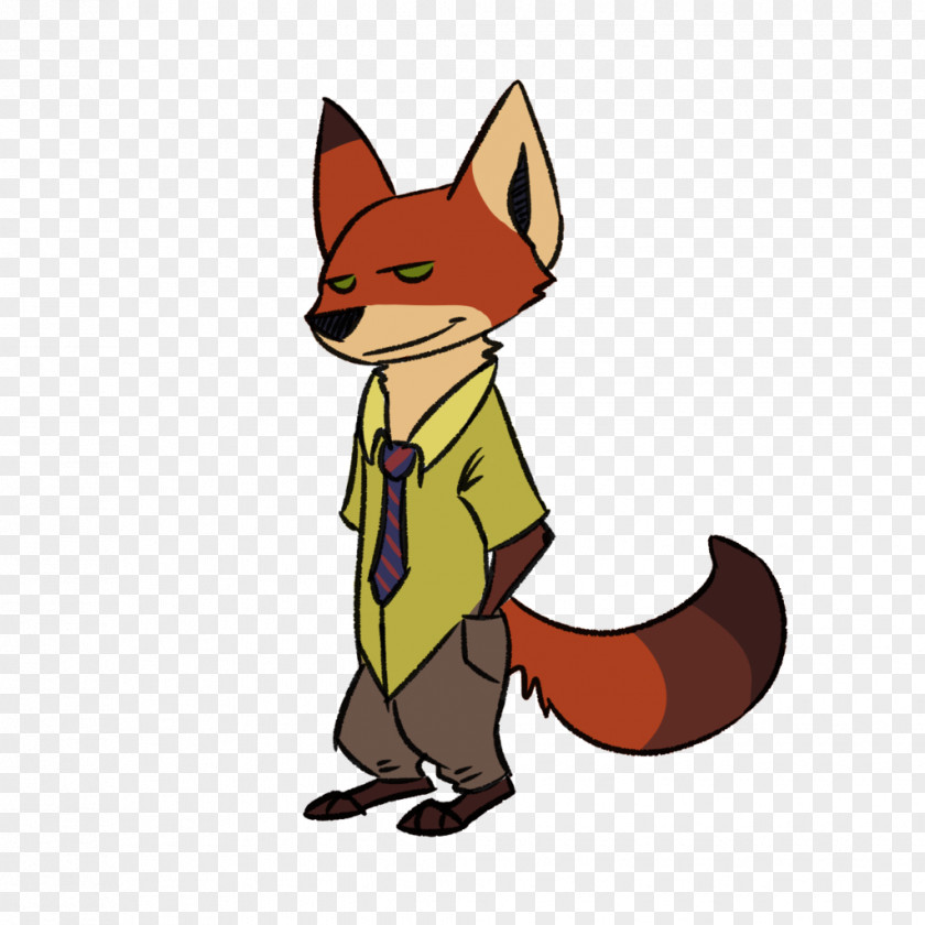 Nick Wilde Red Fox Character Paw Clip Art PNG