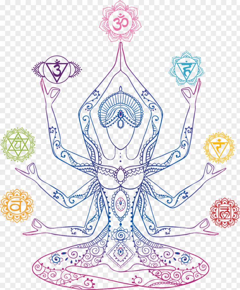 SHIVA Chakra Mandala Energy Symbol Anahata PNG