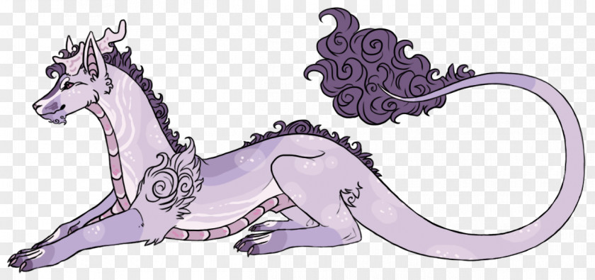 Cat Mane Dragon Cartoon PNG