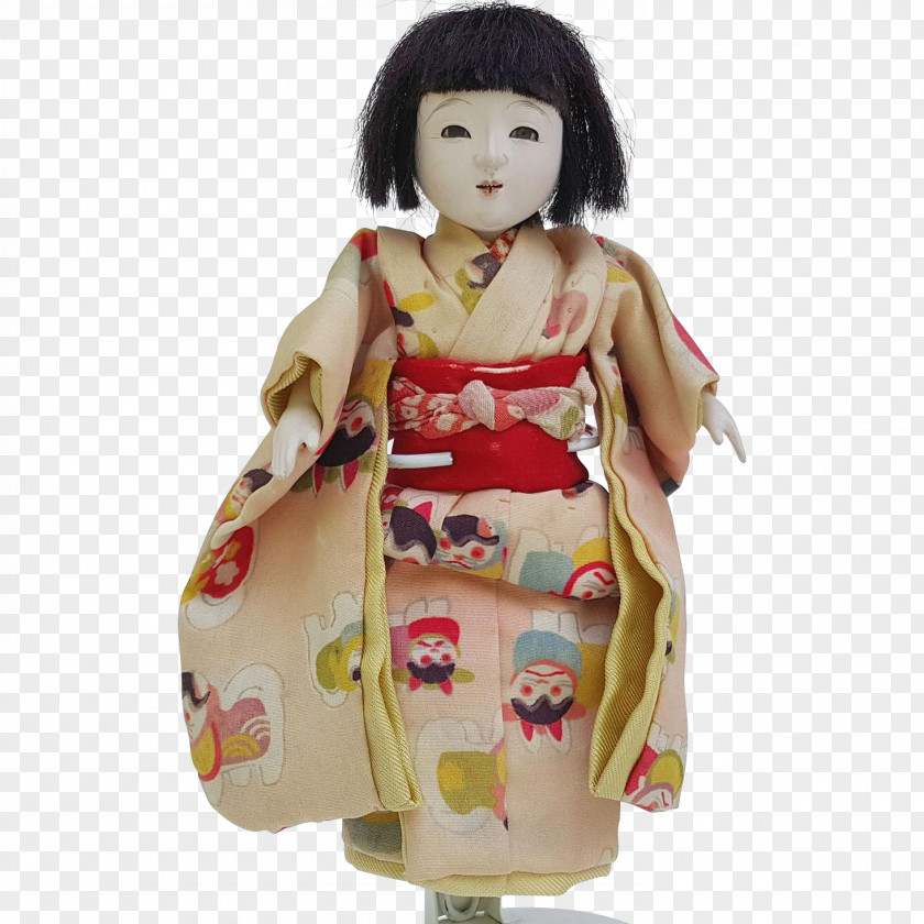 Doll Geisha Kimono Figurine Toy PNG