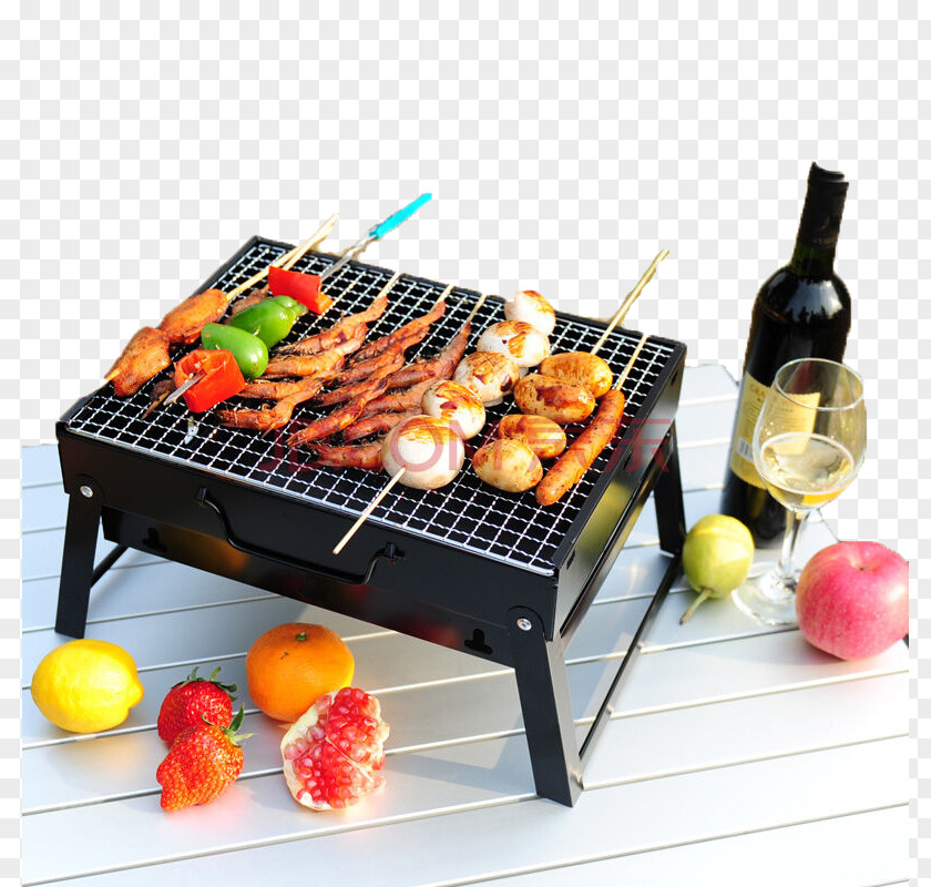 Fruits And Barbecue Grill Kebab Satay Portable Stove Grilling PNG
