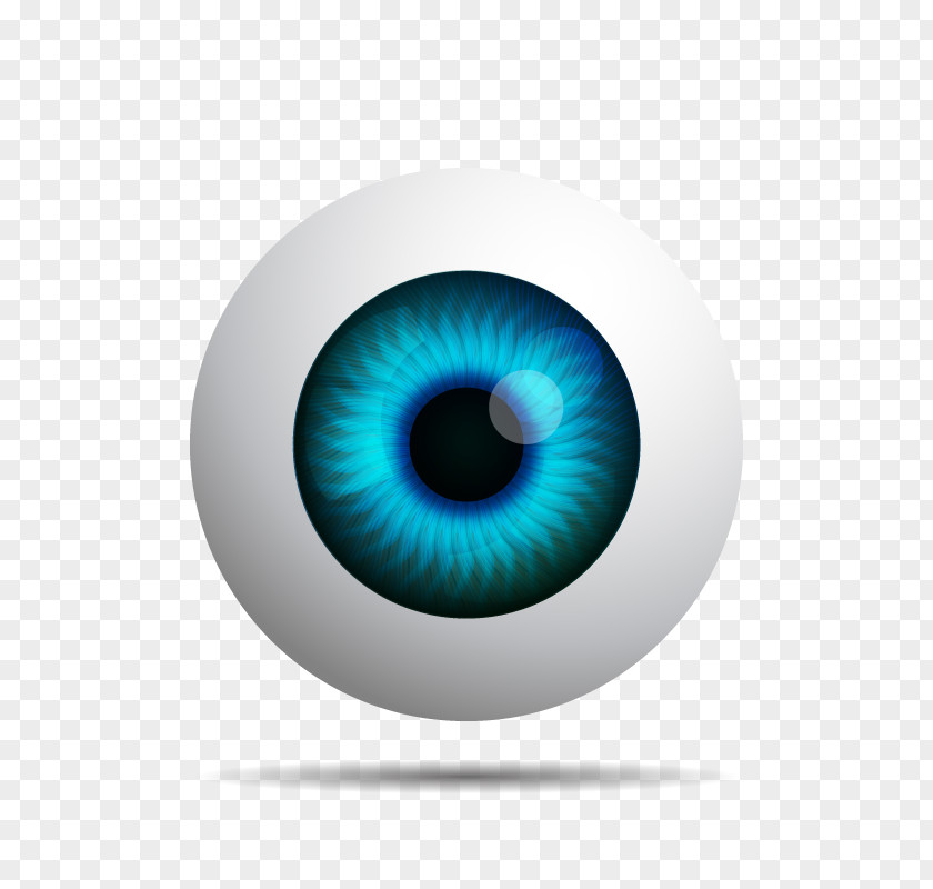 Vector Blue Eye Euclidean Iris PNG