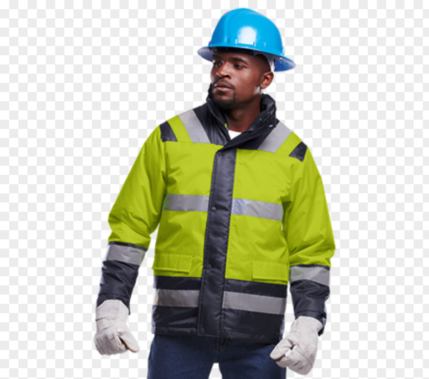 Yellow Jacket High-visibility Clothing Hard Hats Workwear Hoodie PNG
