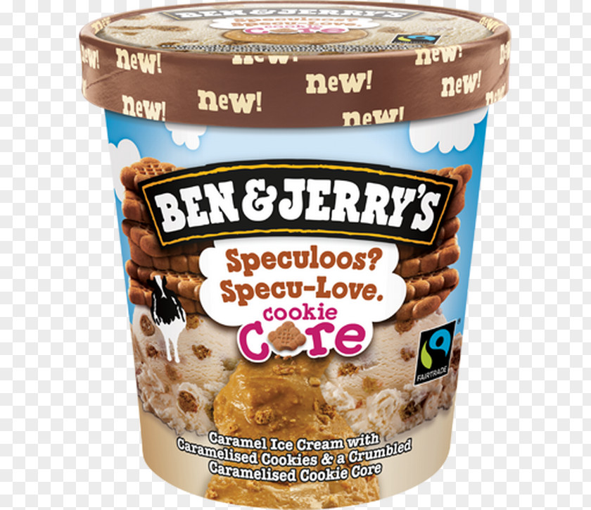Ice Cream Speculaas Ben & Jerry's Peanut Butter Cookie PNG