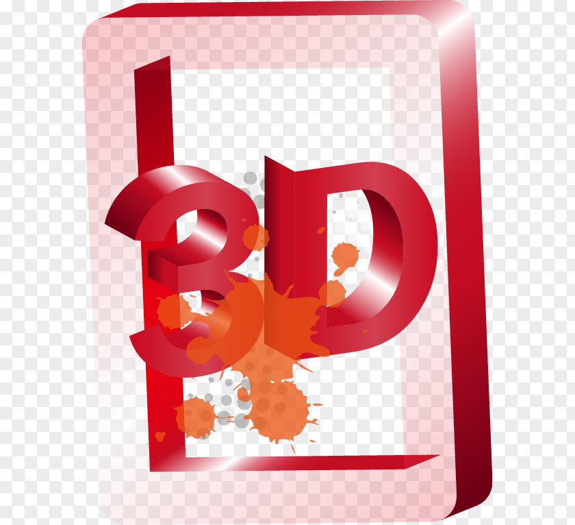 Red 3D Block Pattern Boxing Computer Graphics PNG