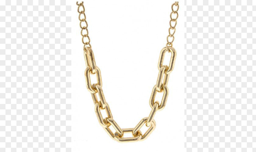 Bold Gold Chain Jewellery Necklace PNG