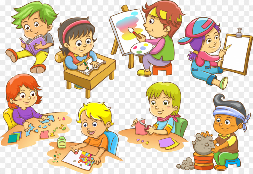 Child Drawing Cartoon PNG