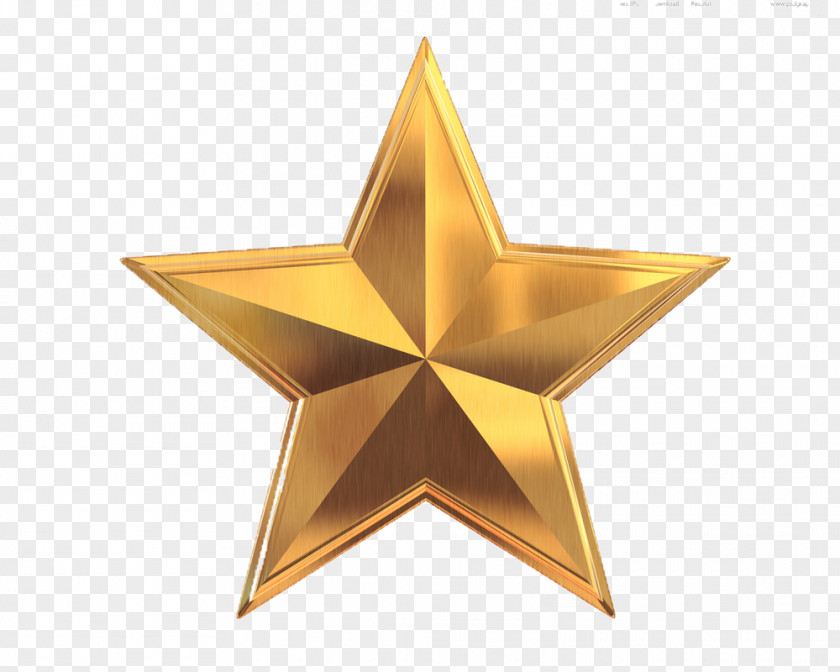 Gold Stars 3D Computer Graphics Clip Art PNG