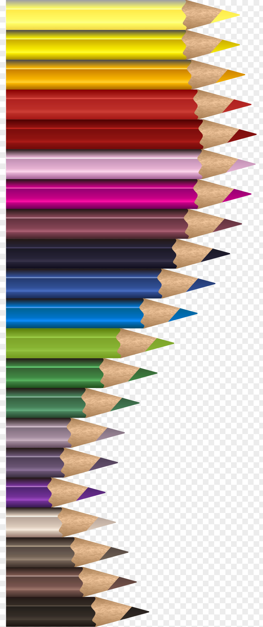 Color Pencil Border Colored PNG