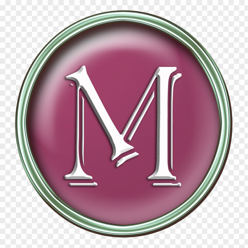 Letter M Purple Magenta PNG