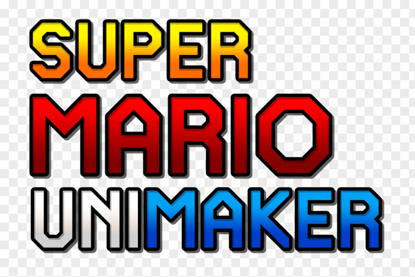 Mario Logo Super Maker UniMarker Bros. Galaxy New Bros PNG