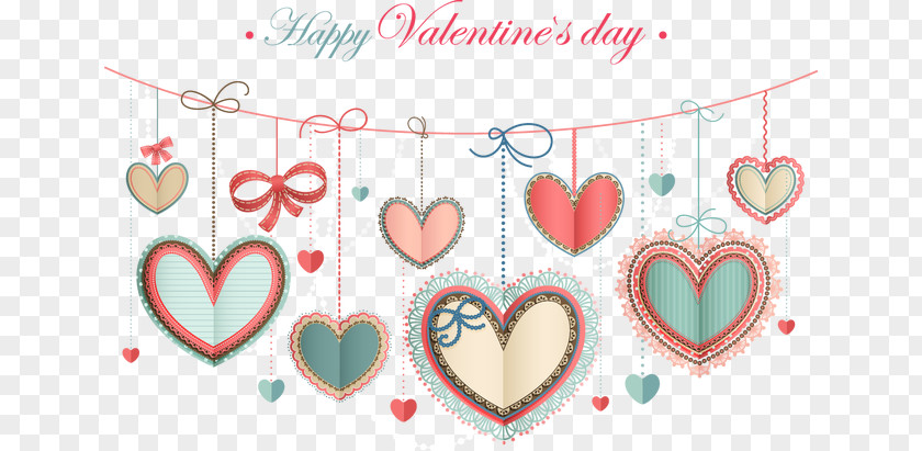Romantic Valentine's Day Decor Greeting Card Heart Wish PNG