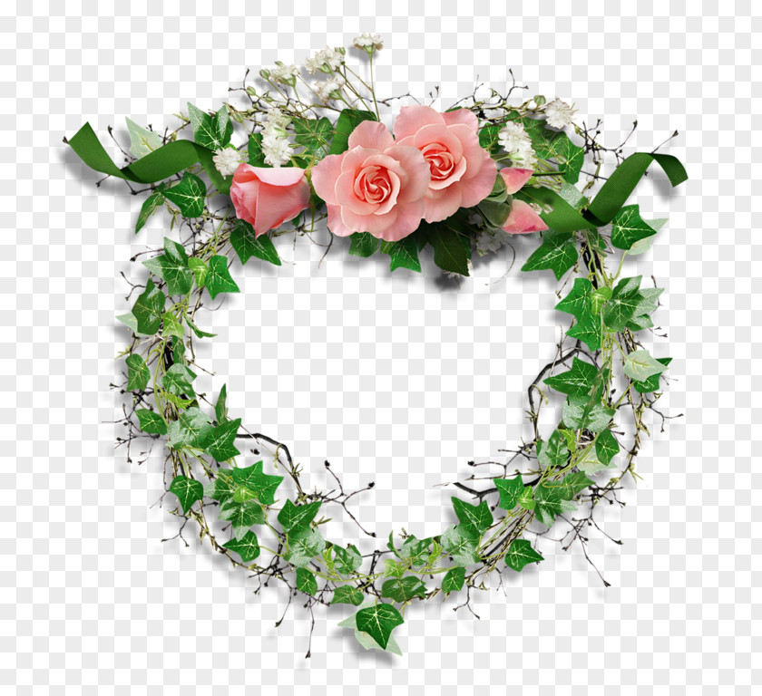 Rose Flower Wreath PNG