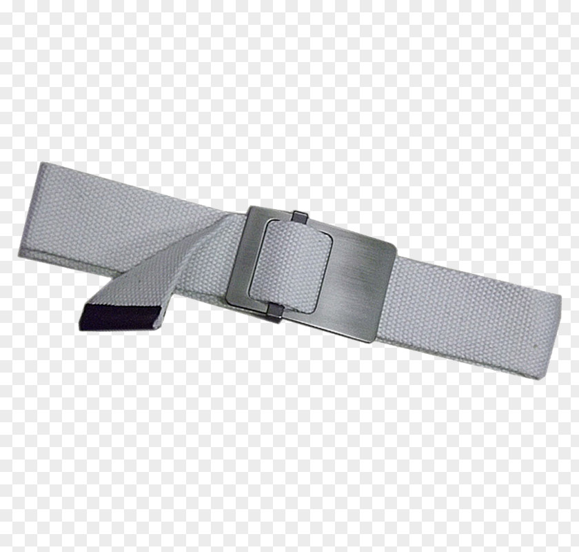 Gray Canvas Belt Webbed Buckle Clothing PNG