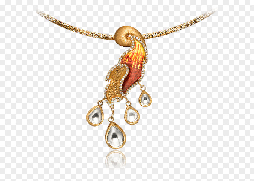 Jewellery Pendant Earring Necklace Gold PNG