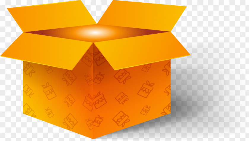 Vector Hand-painted Open Gift Box Paper Euclidean PNG