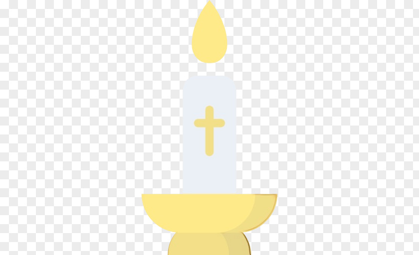 Yellow Cross Symbol Religious Item PNG