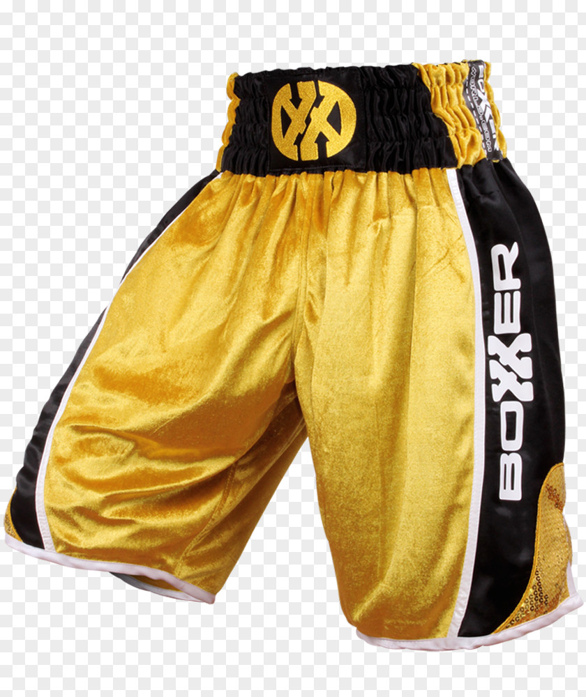 Black And Yellow Curve Trunks Boxing Boxer Shorts Hockey Protective Pants & Ski PNG