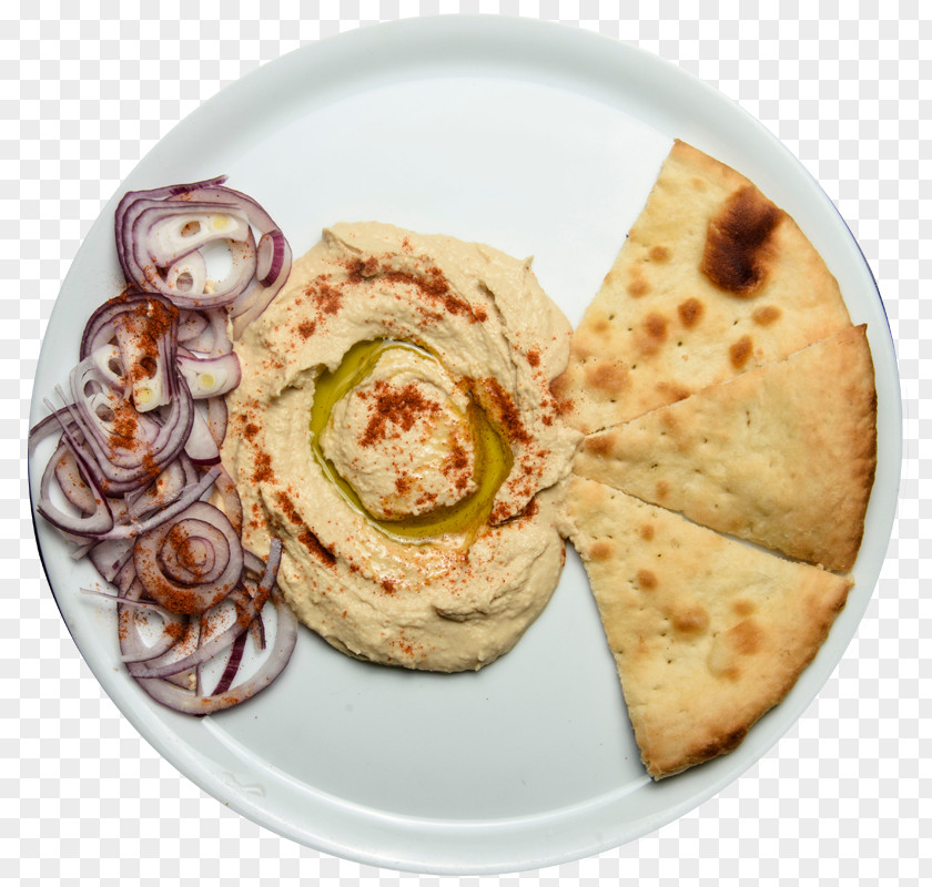 Cold Appetizers Houmous Roti Crêpe Pancake Paratha PNG