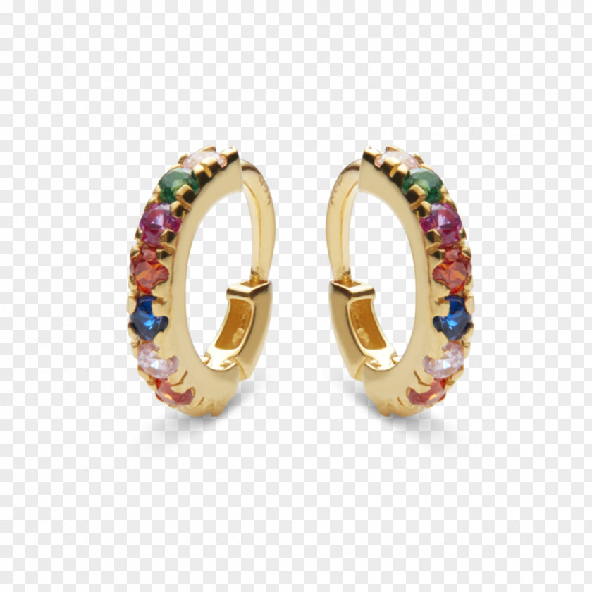 Colored Stones Earring Sterling Silver Gold Gemstone PNG