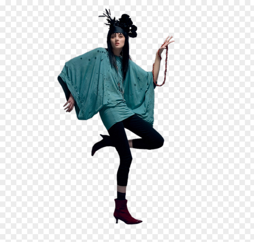 Fantastik Costume Aangeknipte Mouw Kimono Sleeve Headgear PNG