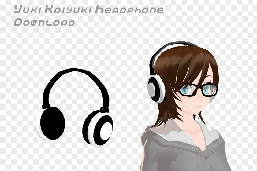 Headphones Microphone Headset MikuMikuDance Hatsune Miku PNG