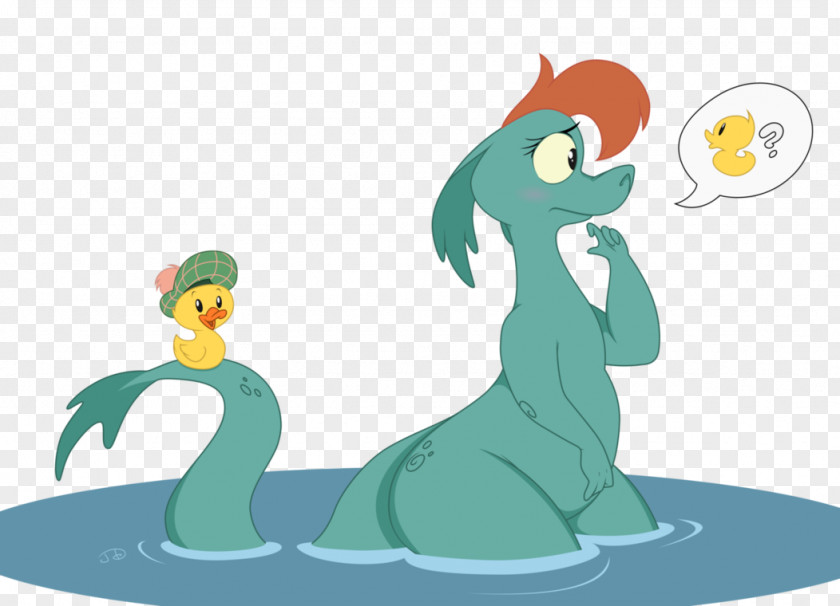 Loch Ness Monster Pony Art PNG