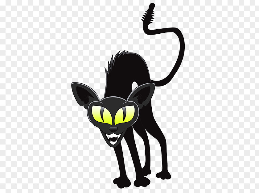 Cat Black Kitten Halloween Clip Art PNG