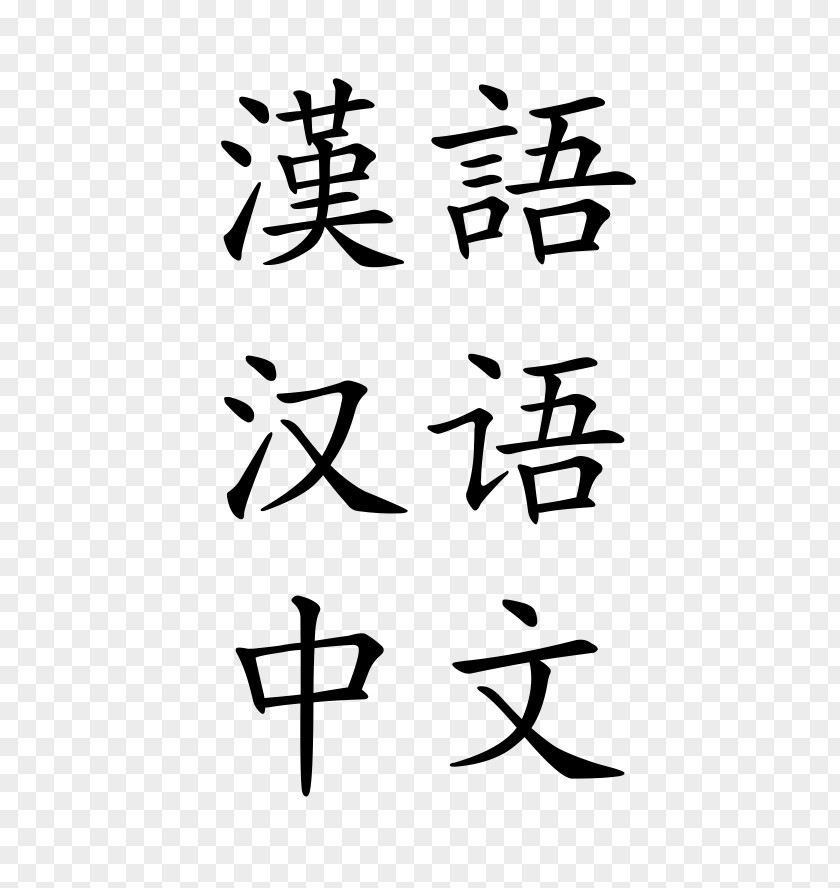 Chinese Language Characters Mandarin Stroke Order PNG
