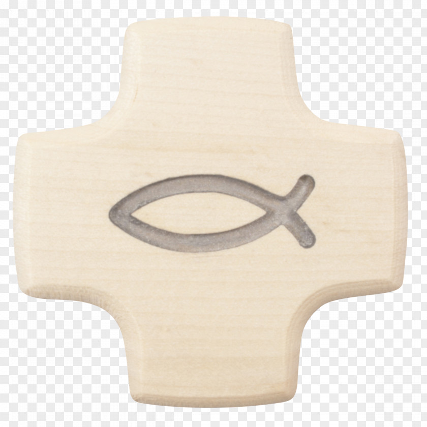 Creativ Wood Cross Symbol Glass Silver PNG