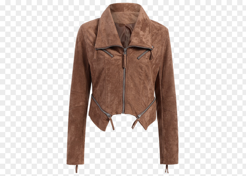 Sheep Suede Coat Leather Jacket Cardigan Flight PNG