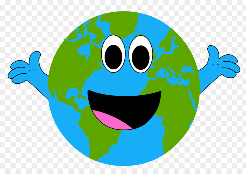 Earth Cartoon Day Smiley The Smiled Clip Art PNG